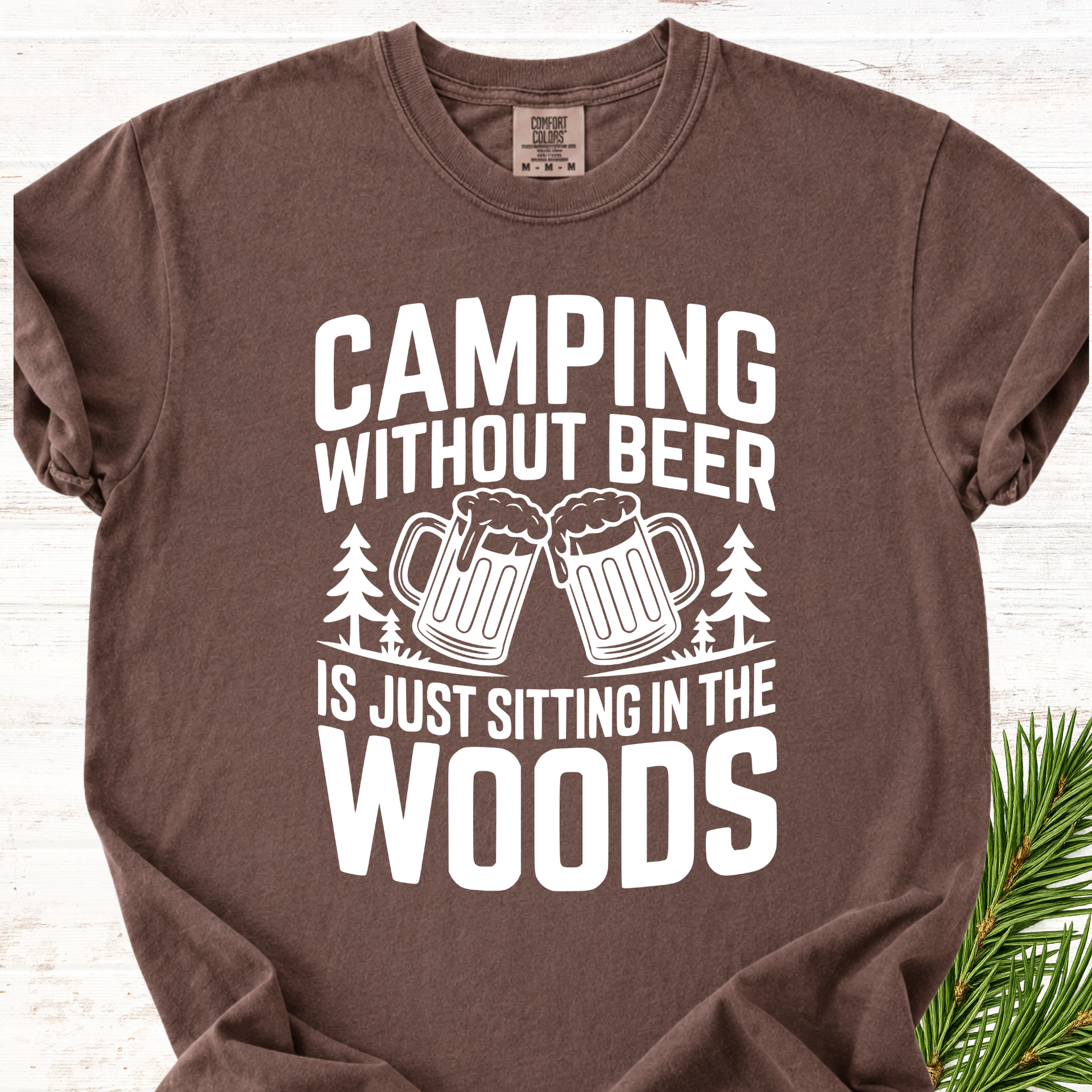 Camping without beer T-shirt